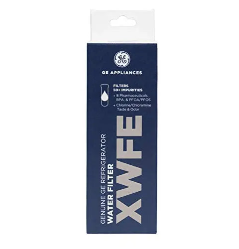 GE XWFE Refrigerator Water Filter | Certified to Reduce Lead, Sulfur, and 50+ Other Impurities | Replace Every 6 Months for Best Results | Pack of 1 GE